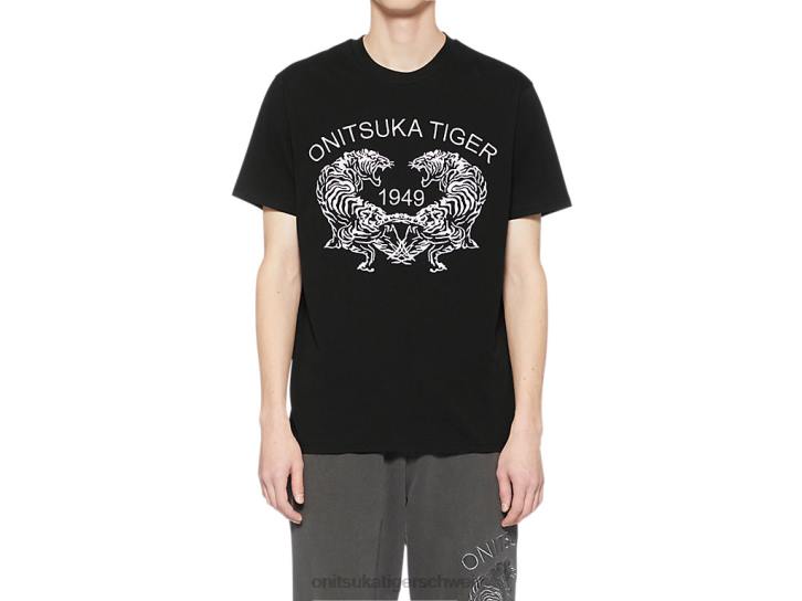 Onitsuka Tiger Grafik-T-Shirt unisex Schwarz 8X88386 Kleidung