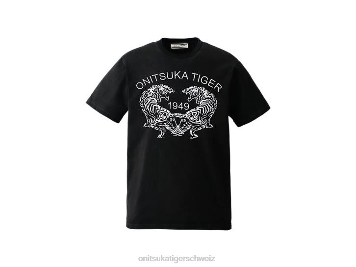 Onitsuka Tiger Grafik-T-Shirt unisex Schwarz 8X88386 Kleidung