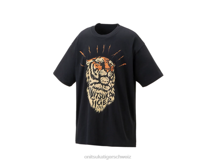 Onitsuka Tiger Grafik-T-Shirt unisex Schwarz 8X88395 Kleidung