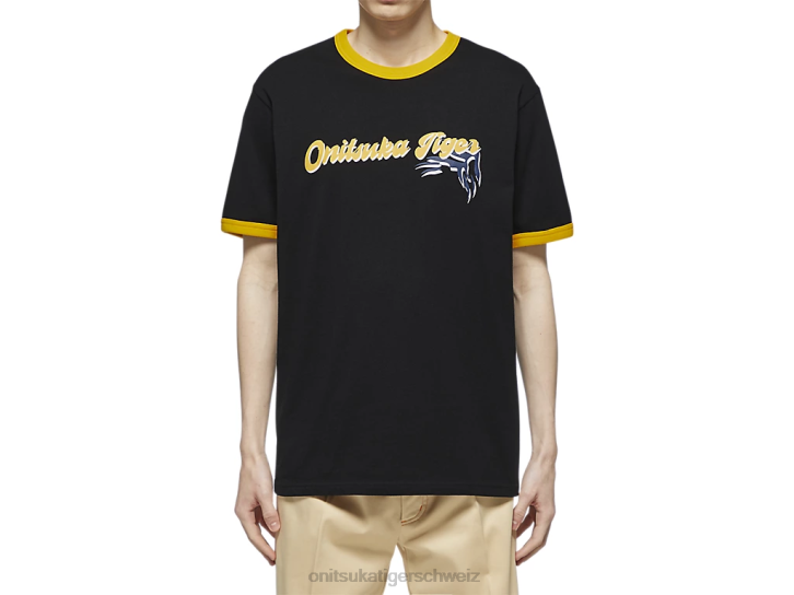 Onitsuka Tiger Grafik-T-Shirt unisex Schwarz 8X88471 Kleidung