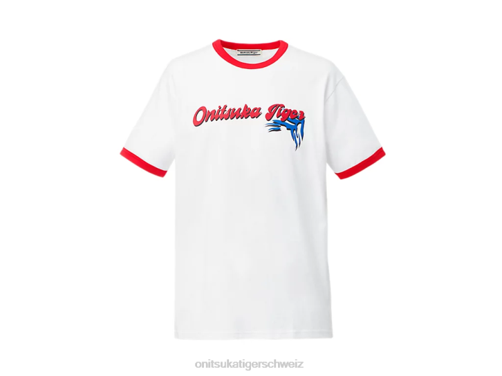Onitsuka Tiger Grafik-T-Shirt unisex Weiß 8X88469 Kleidung