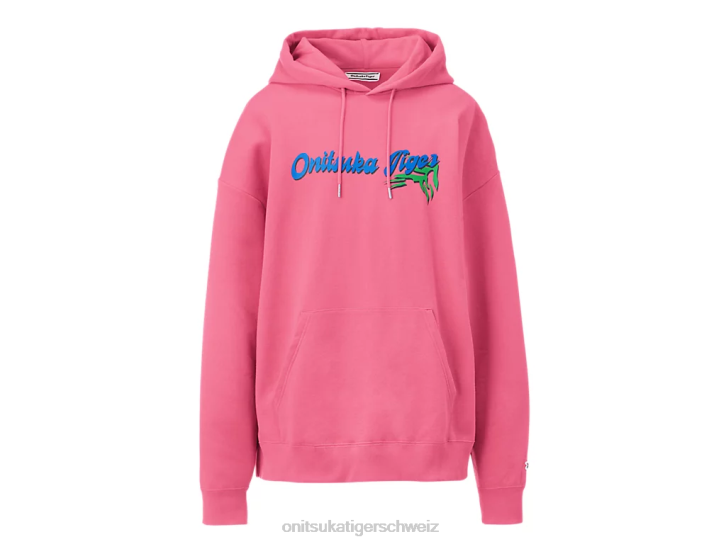 Onitsuka Tiger Hoodie-Oberteil unisex Rosa 8X88476 Kleidung