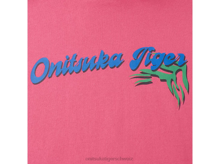 Onitsuka Tiger Hoodie-Oberteil unisex Rosa 8X88476 Kleidung