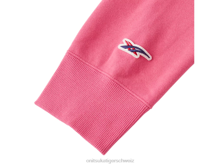 Onitsuka Tiger Hoodie-Oberteil unisex Rosa 8X88476 Kleidung
