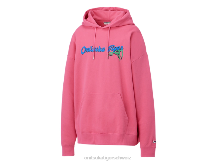 Onitsuka Tiger Hoodie-Oberteil unisex Rosa 8X88476 Kleidung