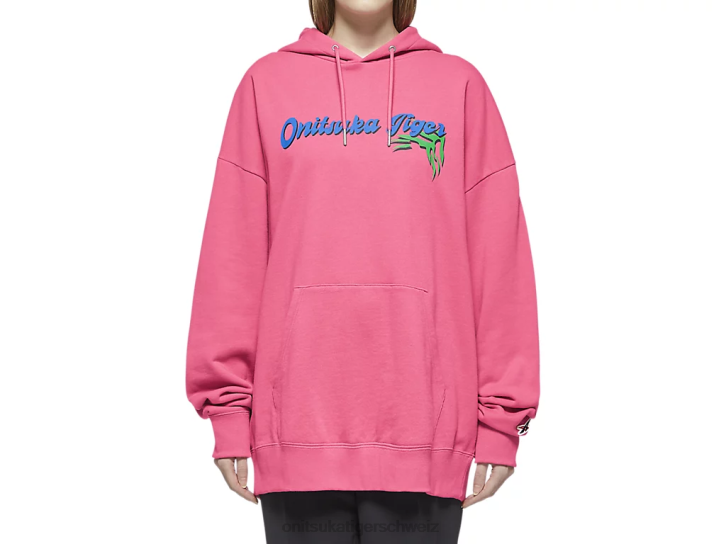 Onitsuka Tiger Hoodie-Oberteil unisex Rosa 8X88476 Kleidung