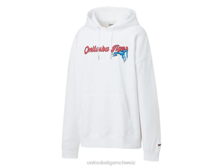 Onitsuka Tiger Hoodie-Oberteil unisex Weiß 8X88478 Kleidung