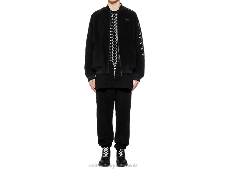 Onitsuka Tiger Jacke Männer Schwarz-Weiss 8X88447 Kleidung