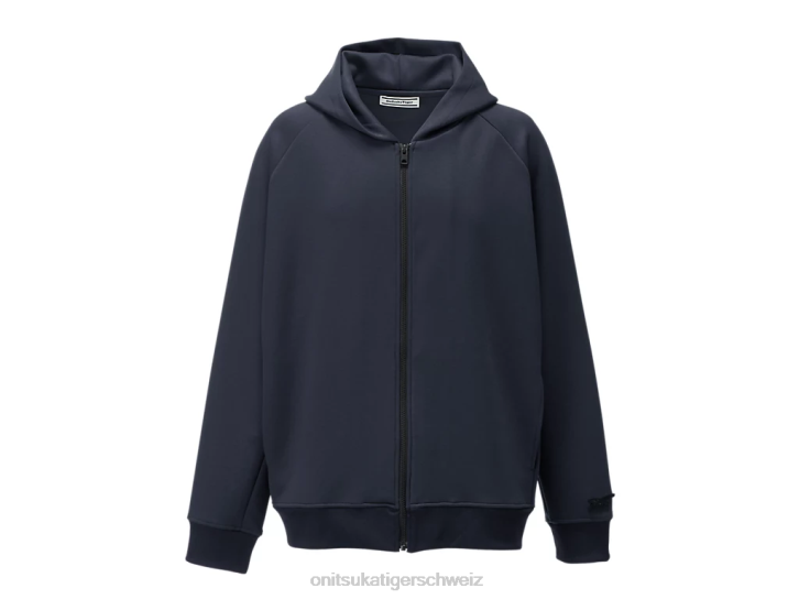 Onitsuka Tiger Kapuzenpullover mit Reißverschluss Männer Marine 8X88457 Kleidung