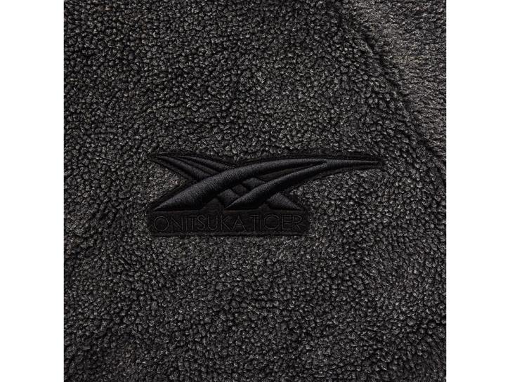 Onitsuka Tiger Kapuzenpullover mit Reißverschluss Männer Schwarz 8X88466 Kleidung