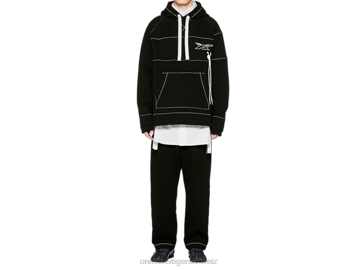 Onitsuka Tiger Kapuzenpullover unisex Schwarz 8X88397 Kleidung