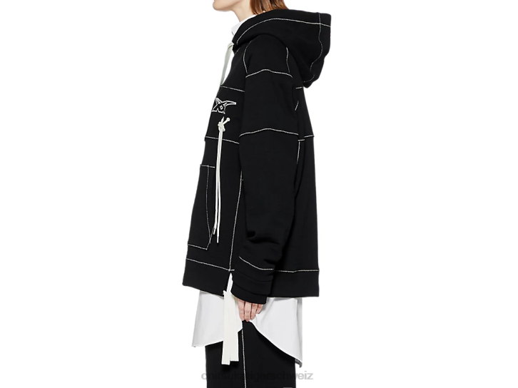 Onitsuka Tiger Kapuzenpullover unisex Schwarz 8X88397 Kleidung