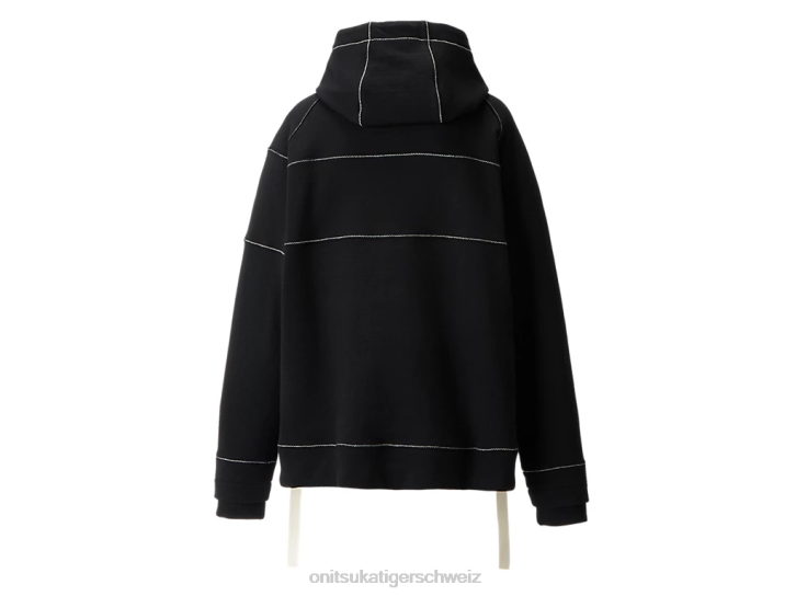 Onitsuka Tiger Kapuzenpullover unisex Schwarz 8X88397 Kleidung