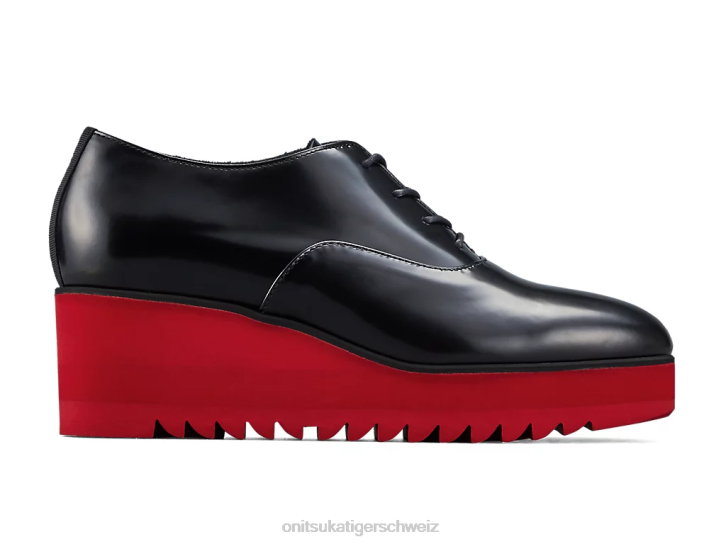 Onitsuka Tiger Keil-o Frauen Schwarz/klassisches Rot 8X88576 Schuhe