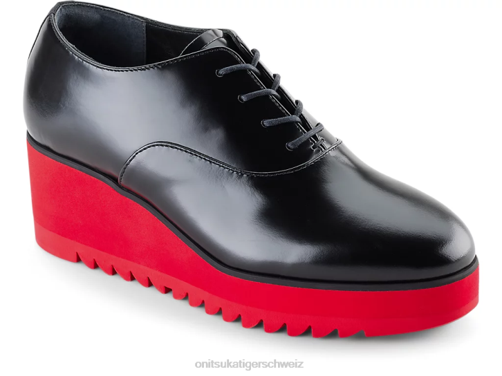 Onitsuka Tiger Keil-o Frauen Schwarz/klassisches Rot 8X88576 Schuhe