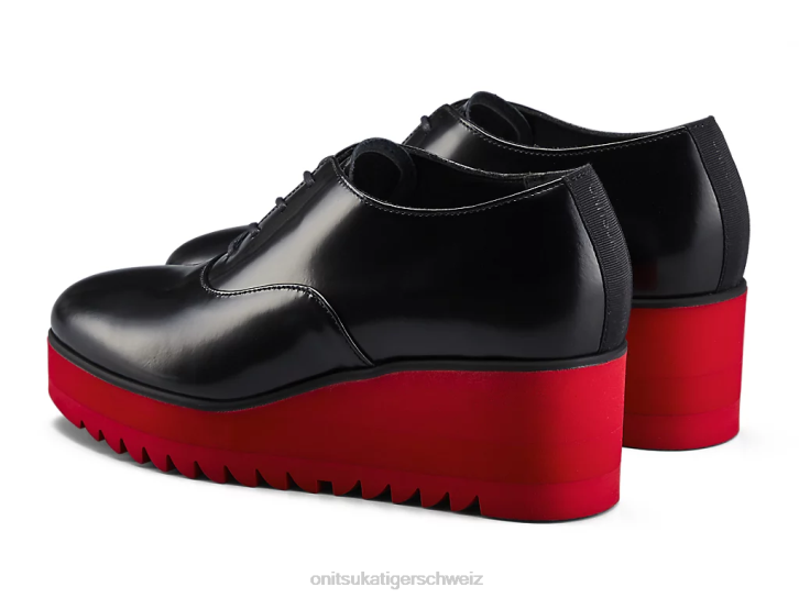 Onitsuka Tiger Keil-o Frauen Schwarz/klassisches Rot 8X88576 Schuhe