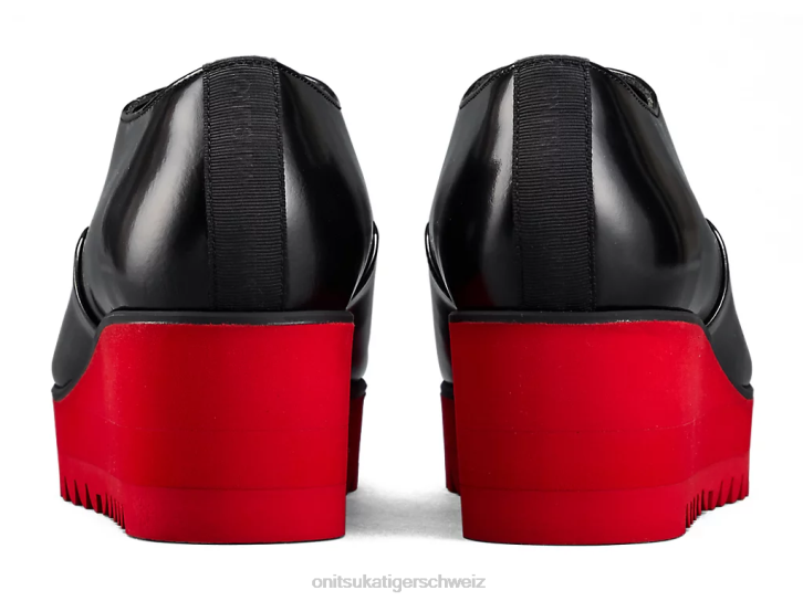 Onitsuka Tiger Keil-o Frauen Schwarz/klassisches Rot 8X88576 Schuhe