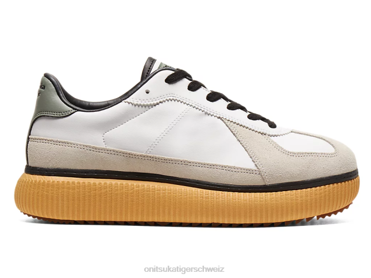 Onitsuka Tiger Köstlichkeit unisex weiß/flechtengrün 8X88536 Schuhe