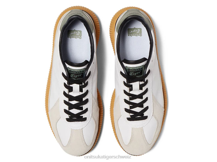 Onitsuka Tiger Köstlichkeit unisex weiß/flechtengrün 8X88536 Schuhe