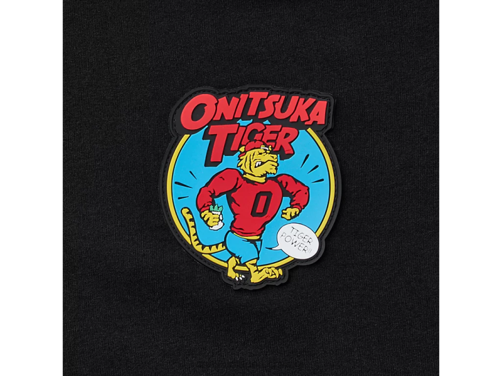 Onitsuka Tiger LS-Grafik-T-Shirt Männer Schwarz 8X88426 Kleidung