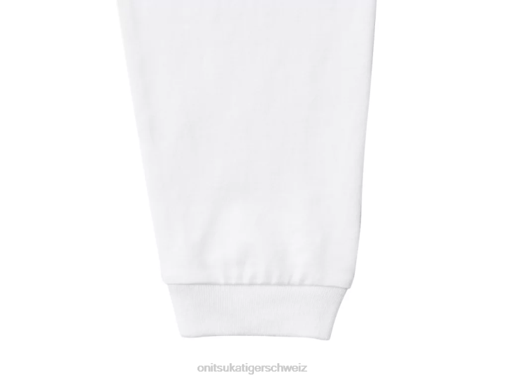 Onitsuka Tiger LS-Grafik-T-Shirt Männer Weiß 8X88440 Kleidung