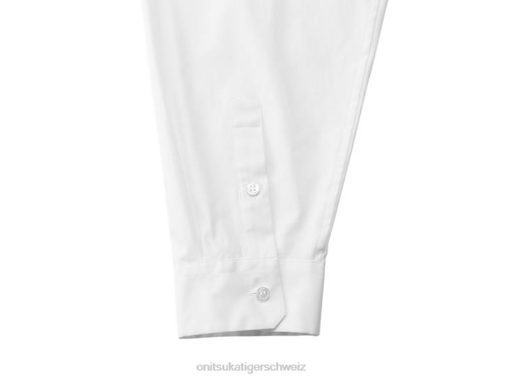 Onitsuka Tiger LS-Shirt Männer Weiß 8X88409 Kleidung