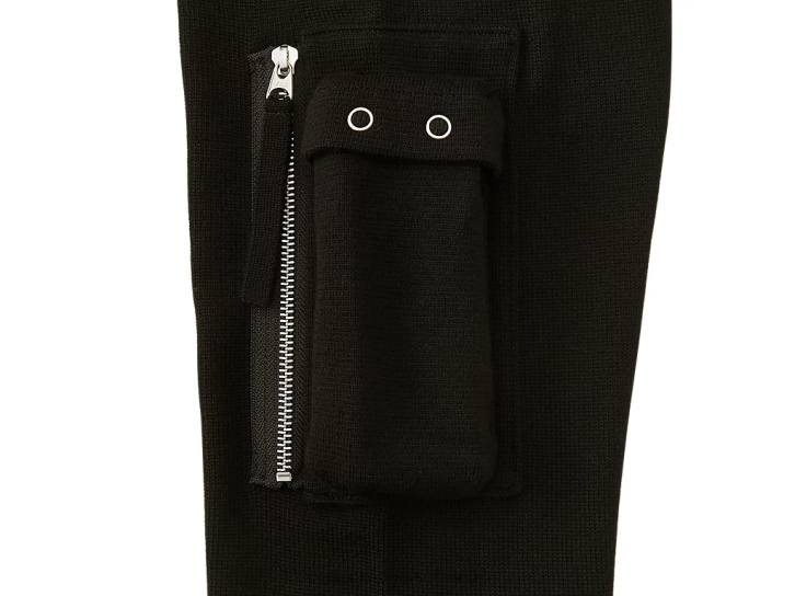 Onitsuka Tiger LS-Strickoberteil Männer Schwarz 8X88380 Kleidung