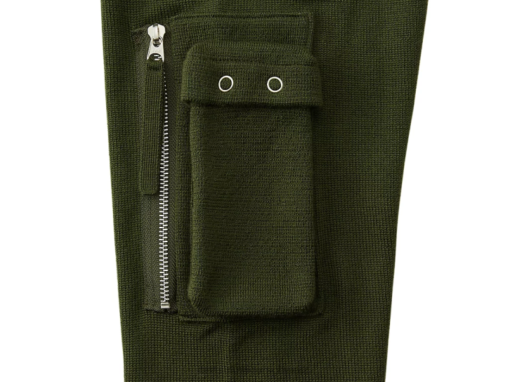 Onitsuka Tiger LS-Strickoberteil Männer khaki 8X88372 Kleidung