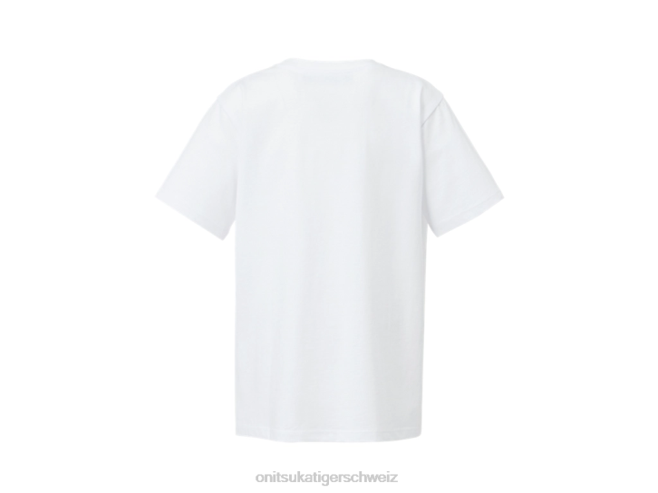 Onitsuka Tiger Logo-Grafik t Kinder Weißes Gold 8X88659 Kleidung