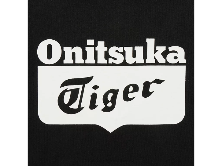 Onitsuka Tiger Logo-T-Shirt unisex Schwarz-Weiss 8X88407 Kleidung