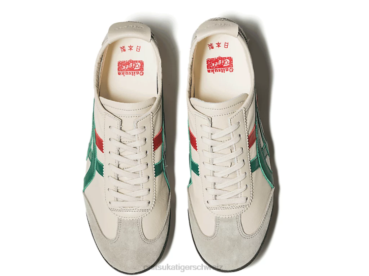 Onitsuka Tiger Mexiko 66 Deluxe Frauen creme/grün 8X88532 Schuhe