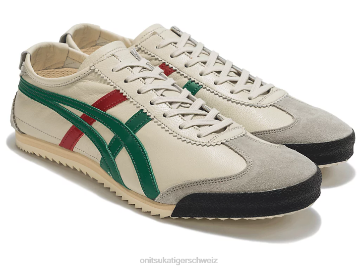 Onitsuka Tiger Mexiko 66 Deluxe Männer creme/grün 8X8824 Schuhe