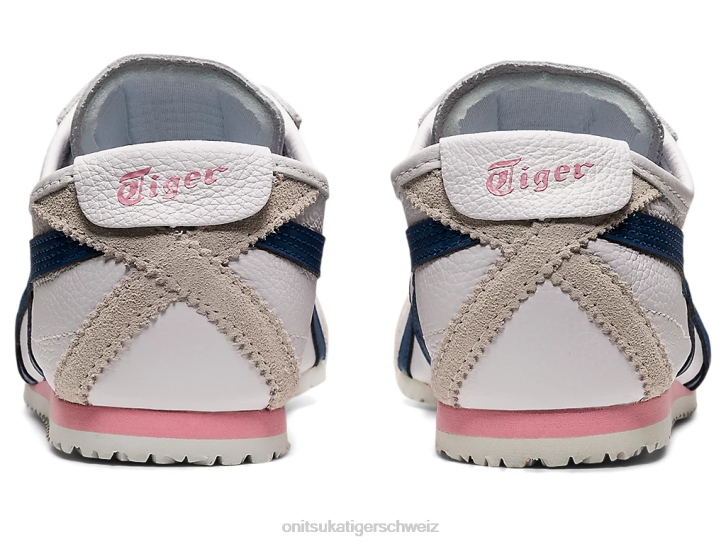 Onitsuka Tiger Mexiko 66 Frauen Weiß/Unabhängigkeitsblau 8X88584 Schuhe