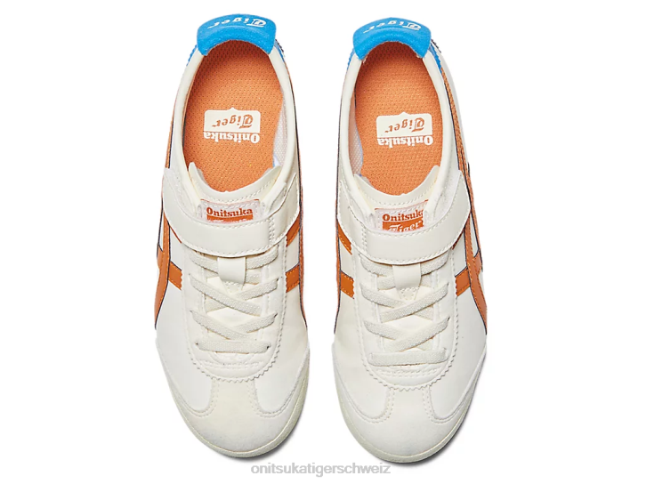 Onitsuka Tiger Mexiko 66 Kinder Creme/Rostorange 8X88618 Schuhe