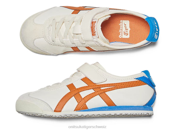 Onitsuka Tiger Mexiko 66 Kinder Creme/Rostorange 8X88618 Schuhe