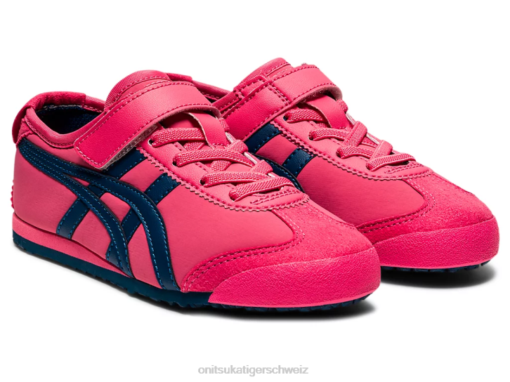 Onitsuka Tiger Mexiko 66 Kinder Rosa Cameo/Makoblau 8X88647 Schuhe