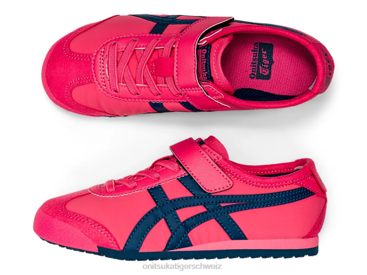 Onitsuka Tiger Mexiko 66 Kinder Rosa Cameo/Makoblau 8X88647 Schuhe