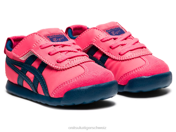 Onitsuka Tiger Mexiko 66 Kinder Rosa Cameo/Makoblau 8X88648 Schuhe