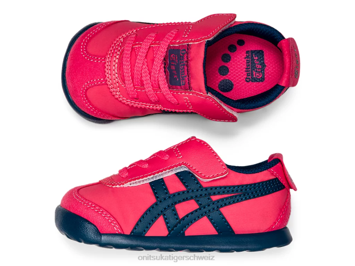 Onitsuka Tiger Mexiko 66 Kinder Rosa Cameo/Makoblau 8X88648 Schuhe