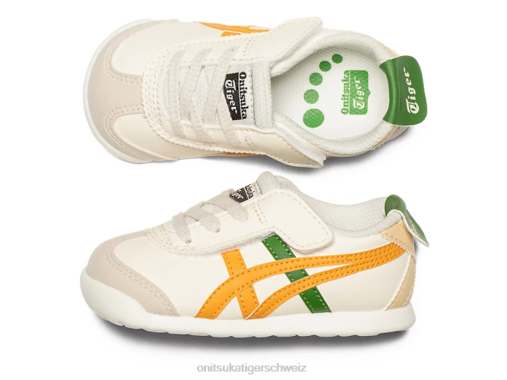 Onitsuka Tiger Mexiko 66 Kinder Sahne/Zitrusfrucht 8X88623 Schuhe