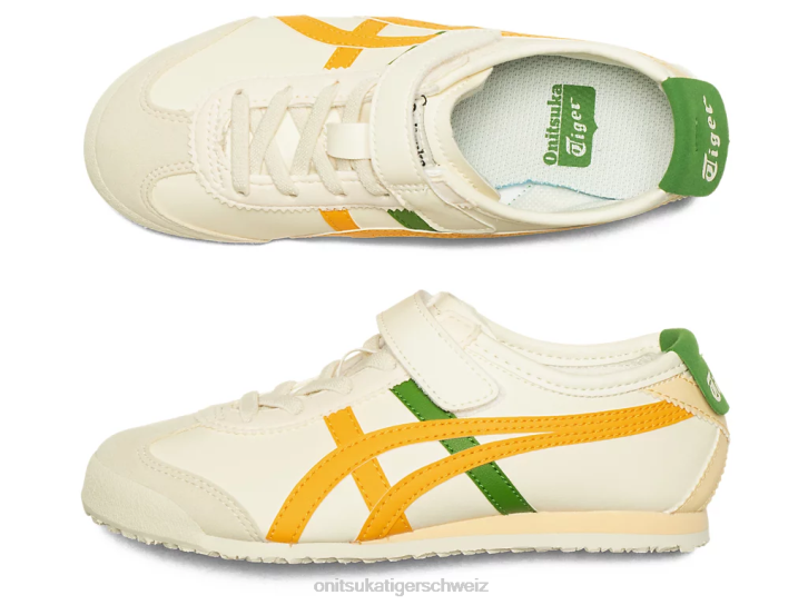Onitsuka Tiger Mexiko 66 Kinder Sahne/Zitrusfrucht 8X88626 Schuhe