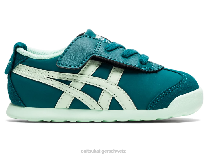 Onitsuka Tiger Mexiko 66 Kinder Samt-Kiefern-/Mint-Tönung 8X88643 Schuhe