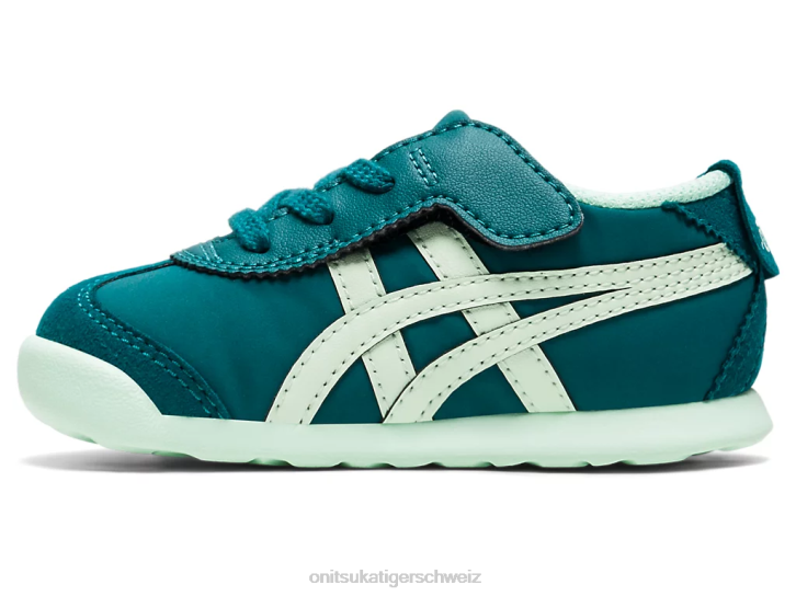 Onitsuka Tiger Mexiko 66 Kinder Samt-Kiefern-/Mint-Tönung 8X88643 Schuhe