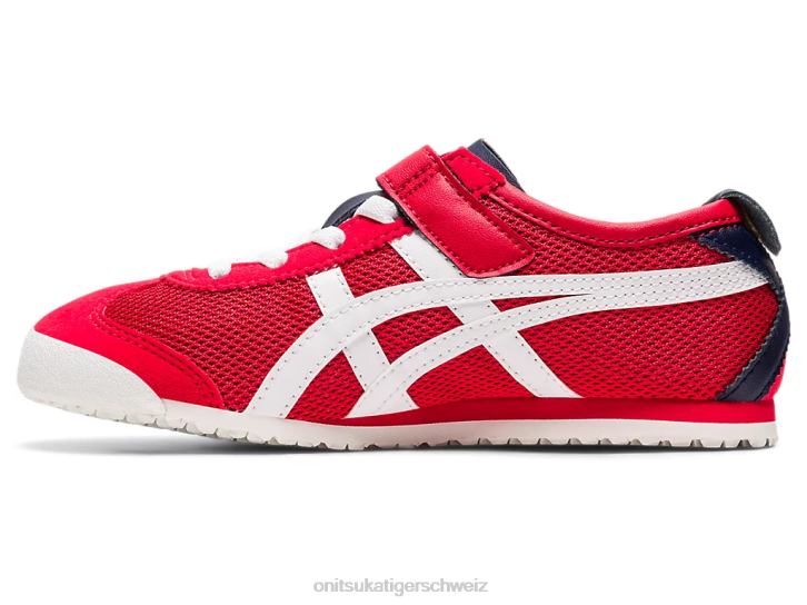 Onitsuka Tiger Mexiko 66 Kinder klassisches Rot/Weiß 8X88645 Schuhe