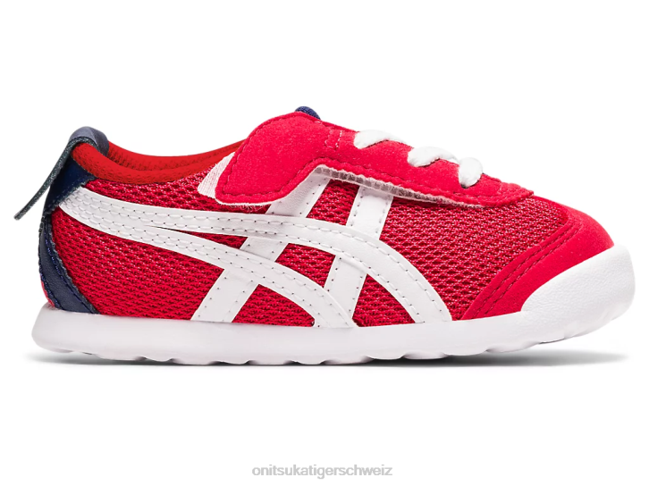 Onitsuka Tiger Mexiko 66 Kinder klassisches Rot/Weiß 8X88650 Schuhe