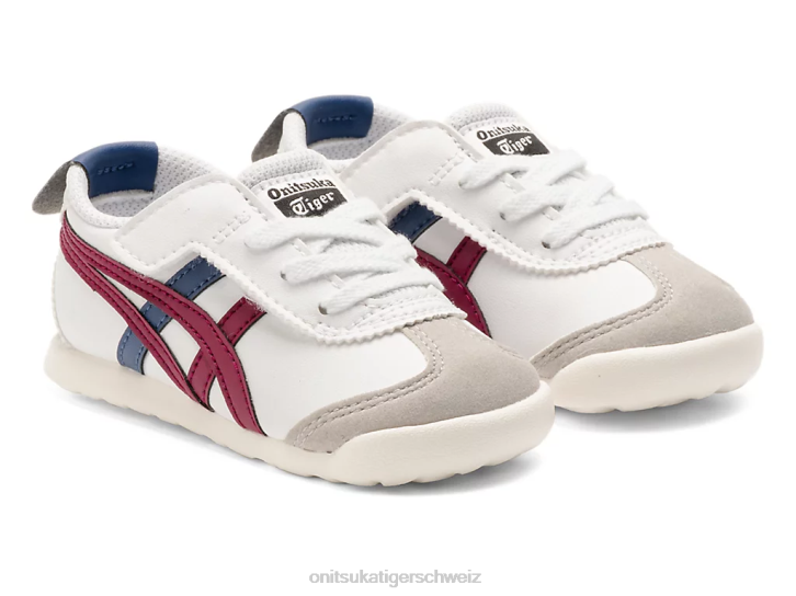 Onitsuka Tiger Mexiko 66 Kinder weiße/getrocknete Beere 8X88624 Schuhe