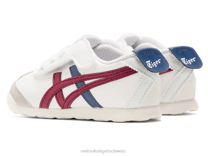 Onitsuka Tiger Mexiko 66 Kinder weiße/getrocknete Beere 8X88624 Schuhe