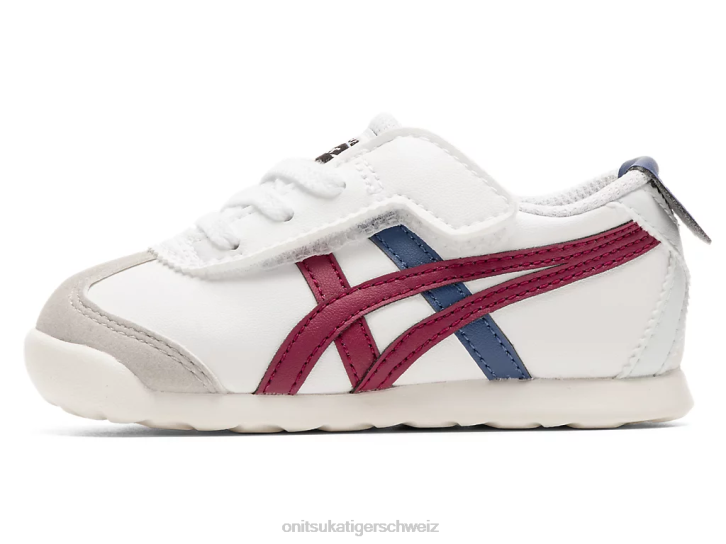 Onitsuka Tiger Mexiko 66 Kinder weiße/getrocknete Beere 8X88624 Schuhe