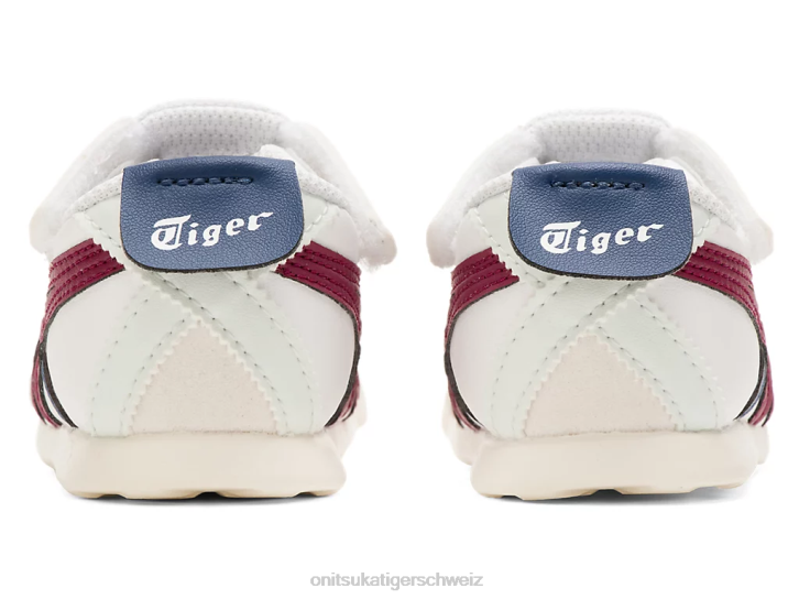 Onitsuka Tiger Mexiko 66 Kinder weiße/getrocknete Beere 8X88624 Schuhe