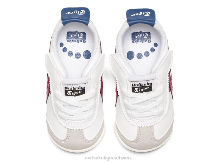 Onitsuka Tiger Mexiko 66 Kinder weiße/getrocknete Beere 8X88624 Schuhe